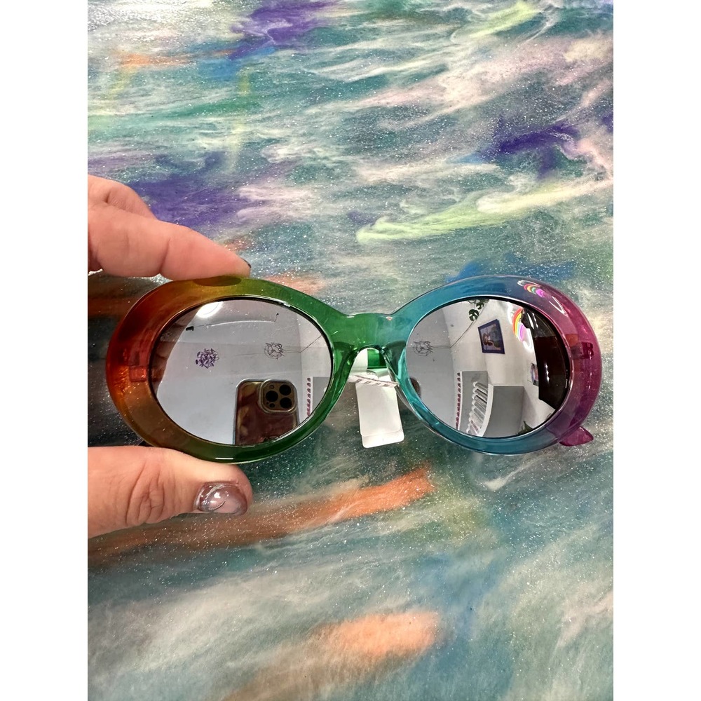 Rainbow Reflective Shades with UV Protection